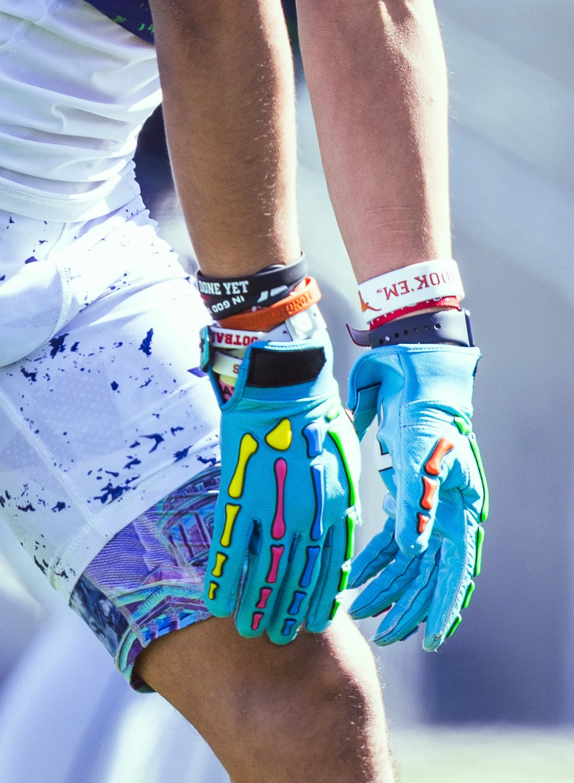 Reaper NEON LIGHTS Football Gloves - Image 13