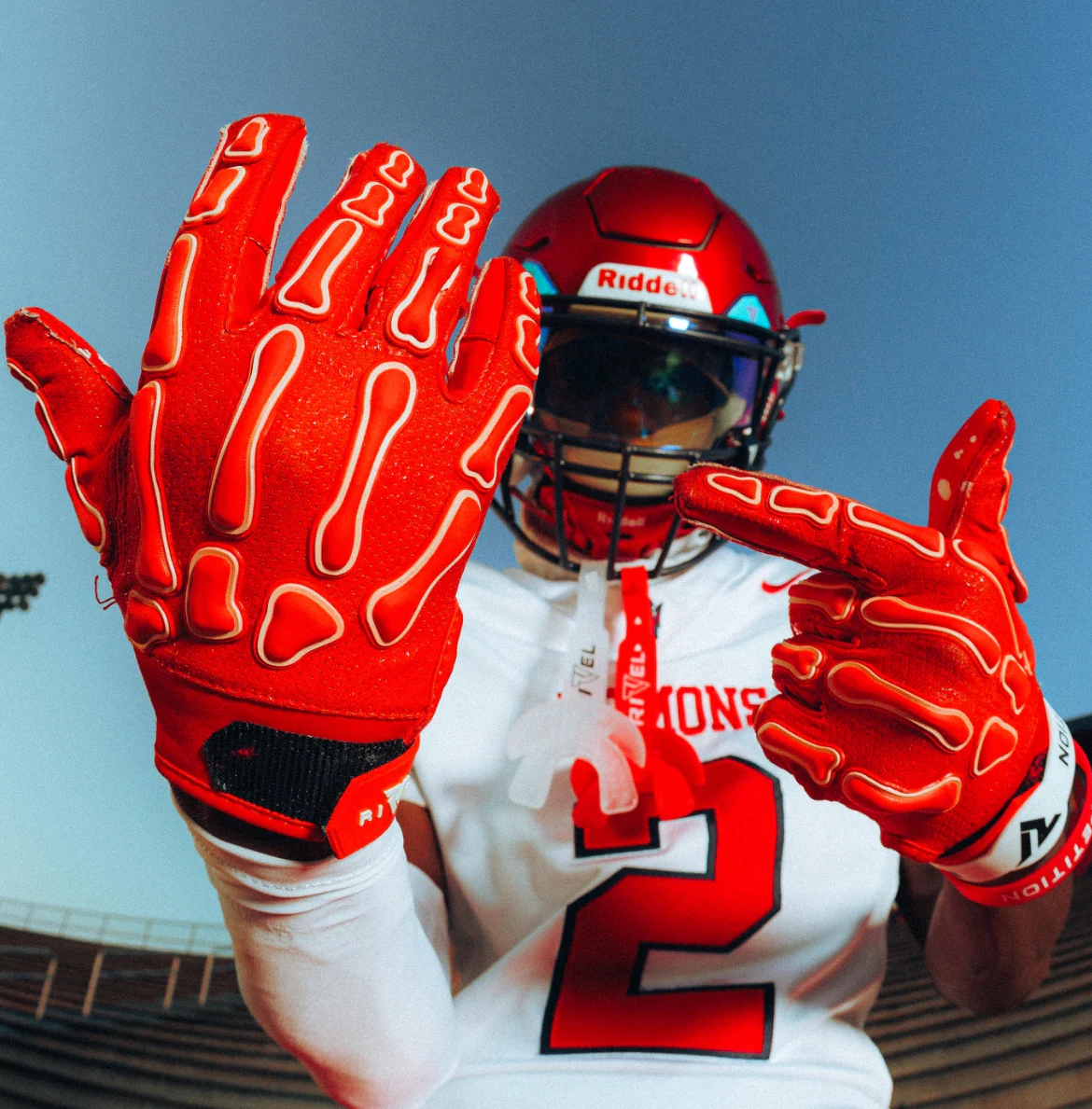 Reaper OREO Bones Football Gloves - Image 3